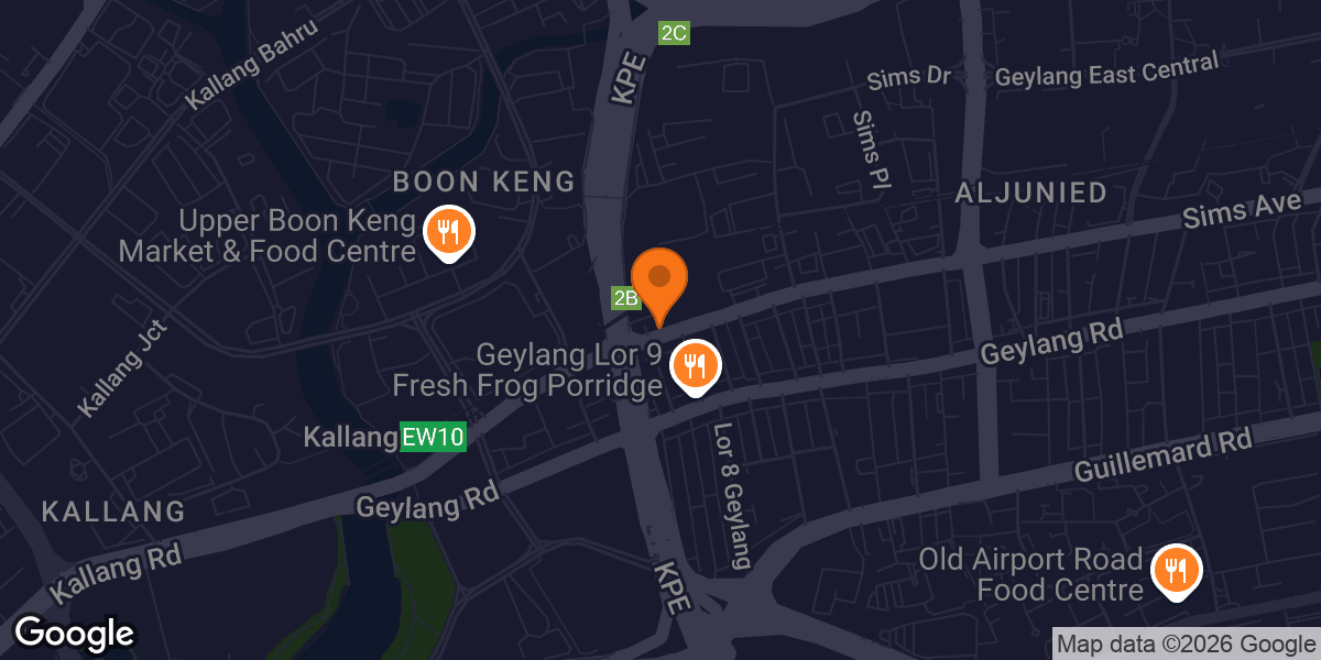 Map showing 24/7 FITNESS Kallang
