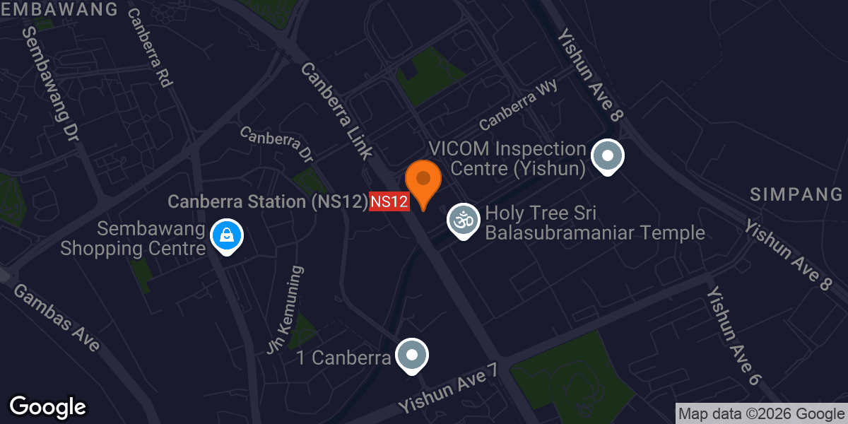 Map showing 24/7 GYMMBOXX Canberra Plaza