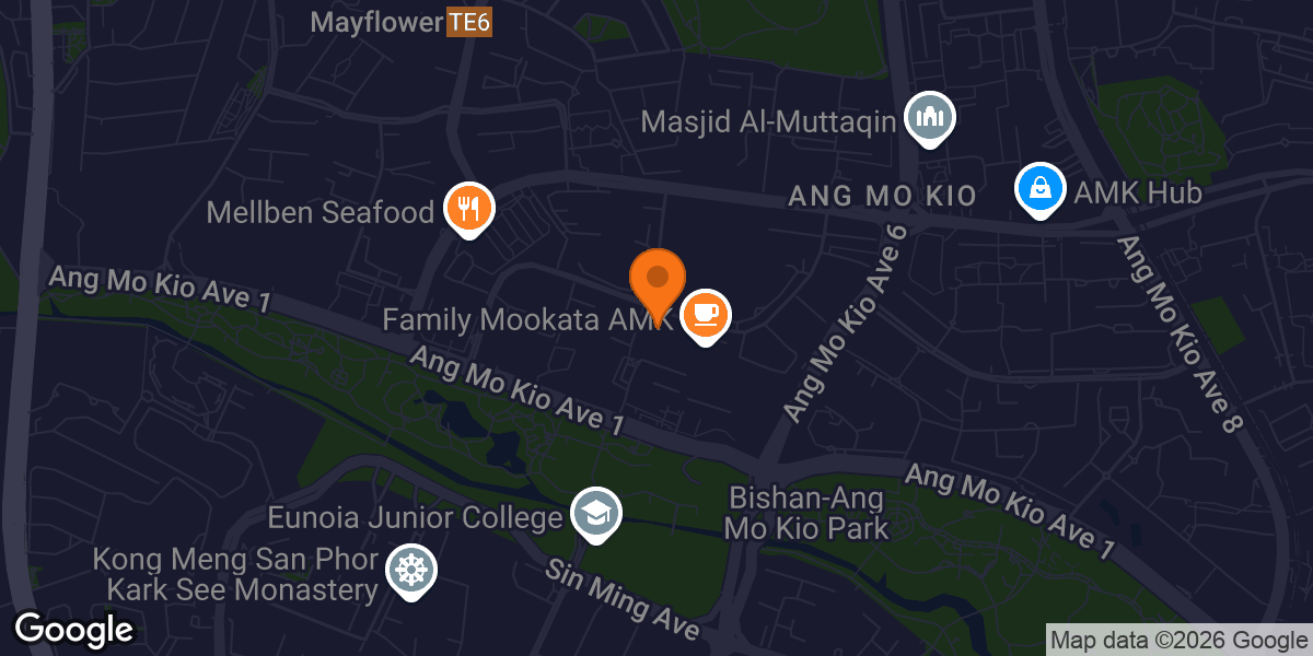 Map showing ActiveSG Gym @ Ang Mo Kio Community Centre