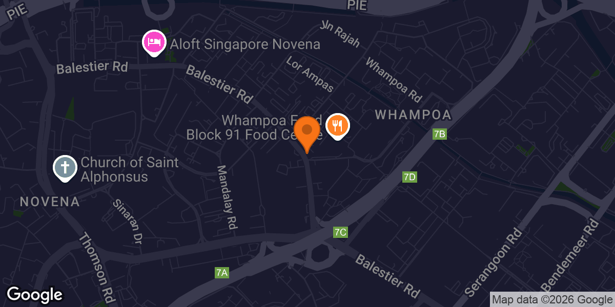 Map showing Anytime Fitness Balestier