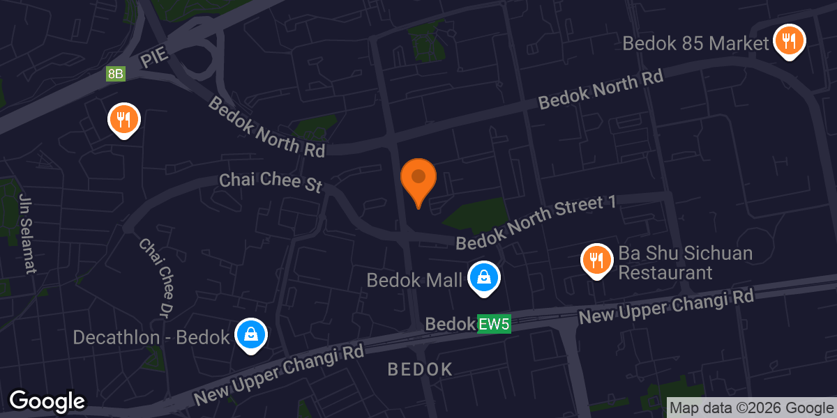 Map showing Anytime Fitness Bedok 200 North Ave 1