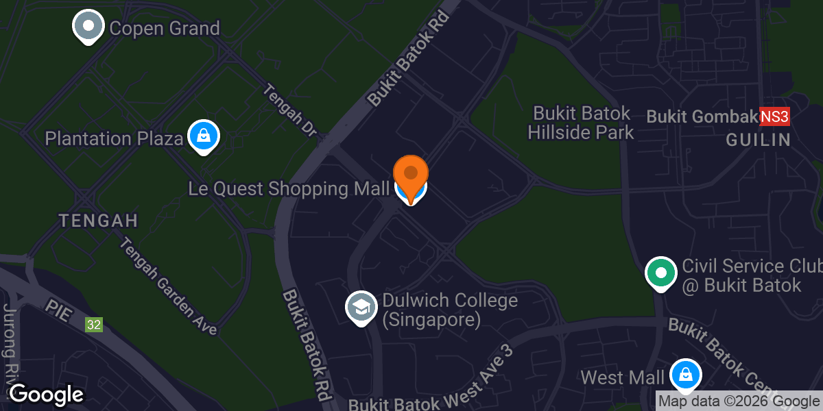 Map showing Anytime Fitness Bukit Batok (Le Quest)