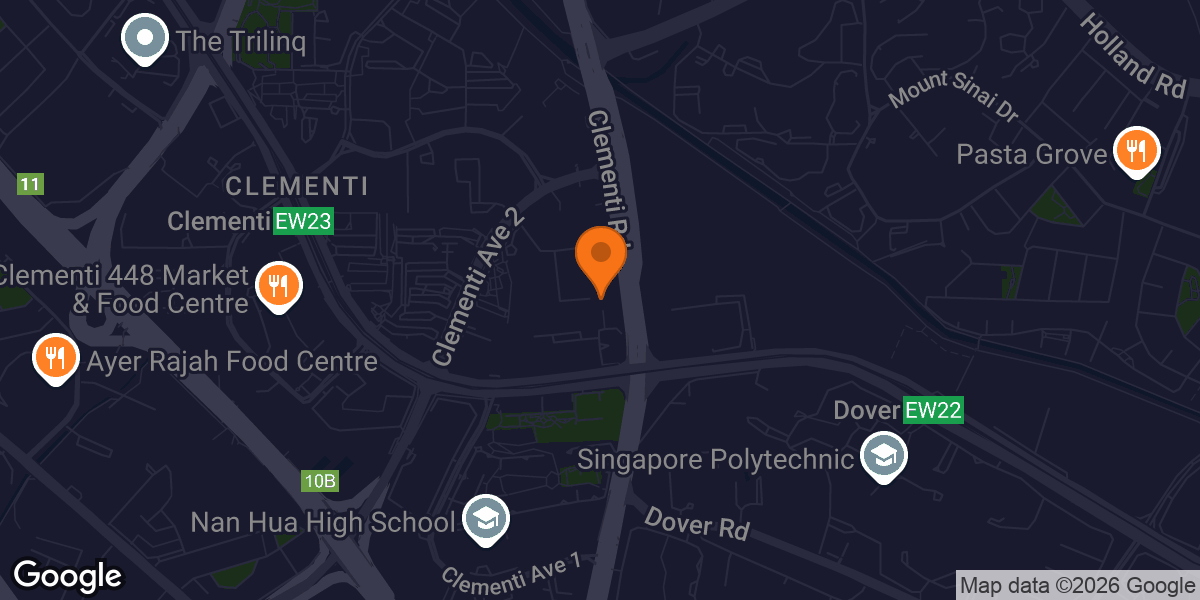 Map showing Anytime Fitness Clementi 354