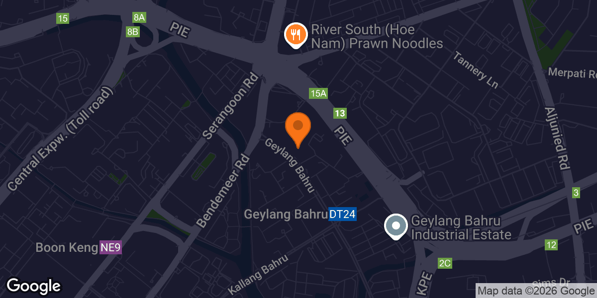 Map showing Anytime Fitness Geylang Bahru