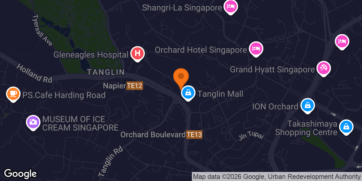 Map showing BFT Tanglin