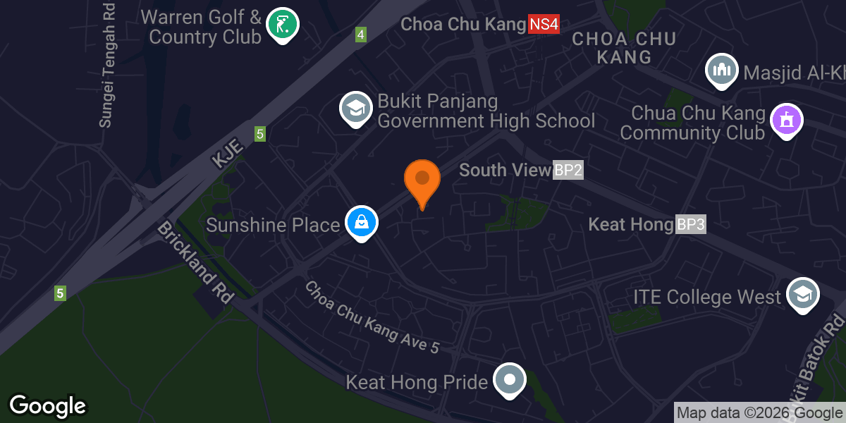 Map showing Bluegym@CCK