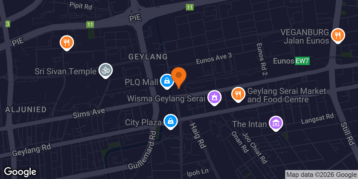 Map showing Boulder World SingPost Centre