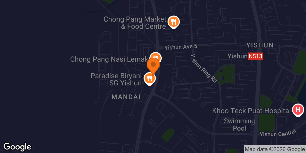 Map showing Chana Muay Thai
