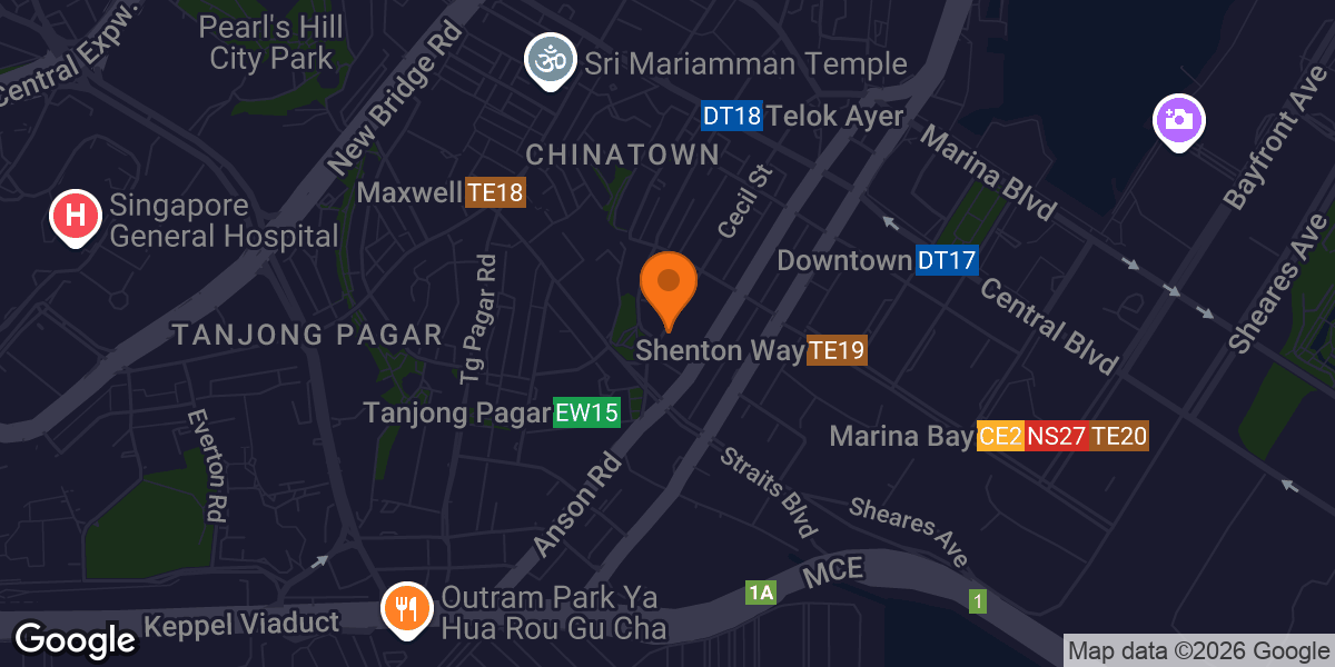 Map showing Fitness First - Capital Tower