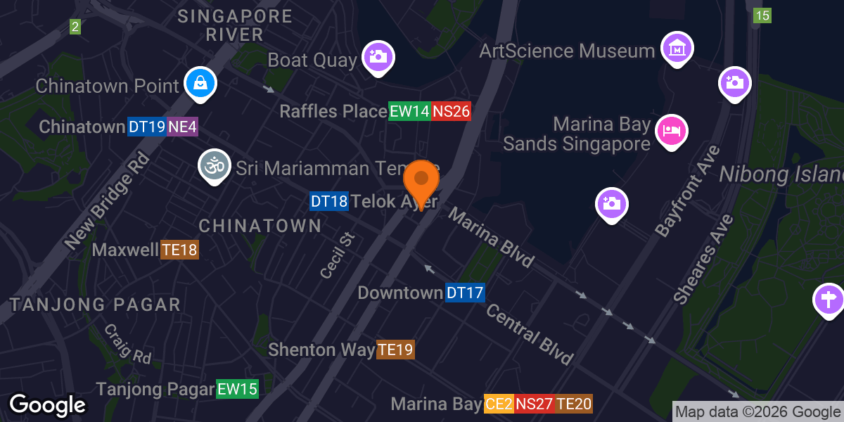Map showing MAX OUT Fitness Raffles