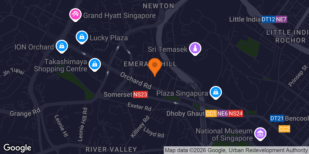 Map showing Pro Fitness SG