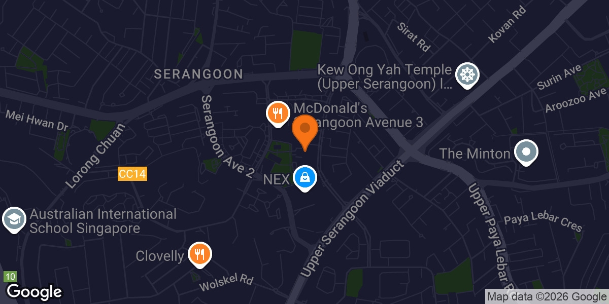 Map showing Senior Gym | Fitness Classes by NTUC Health @ ActiveSG Gym - Serangoon Central