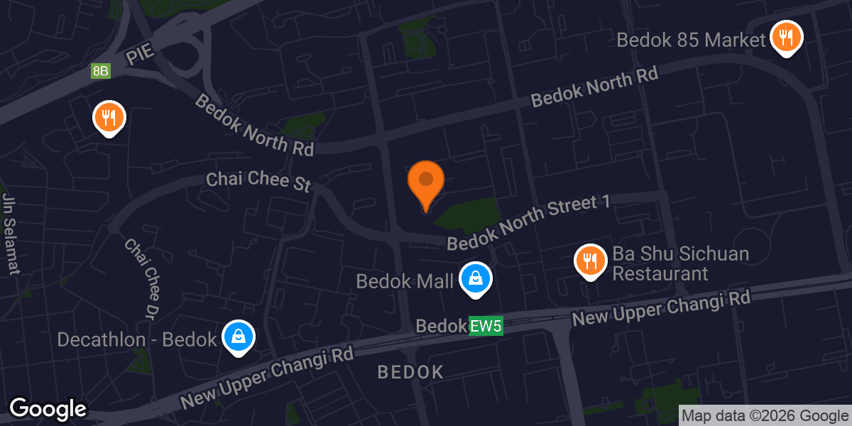 Map showing SPACECUBOID Gym Studio (City Sprouts Bedok)