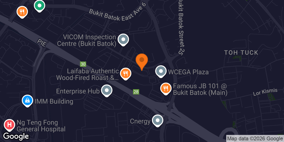Map showing Studio West Bukit Batok