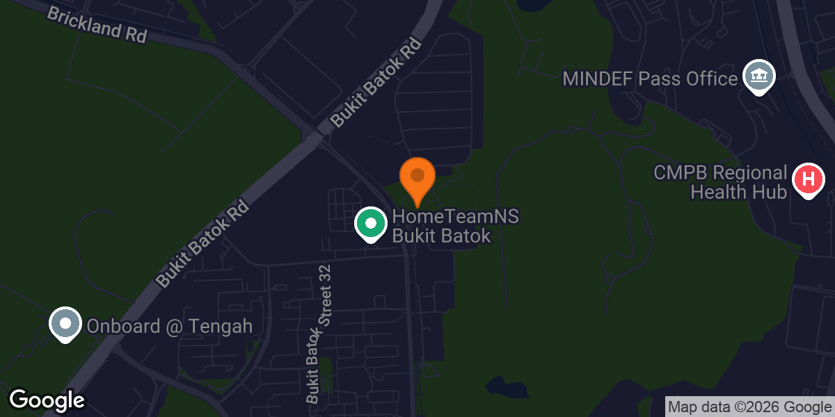 Map showing The Gym Pod (Bukit Gombak Park)