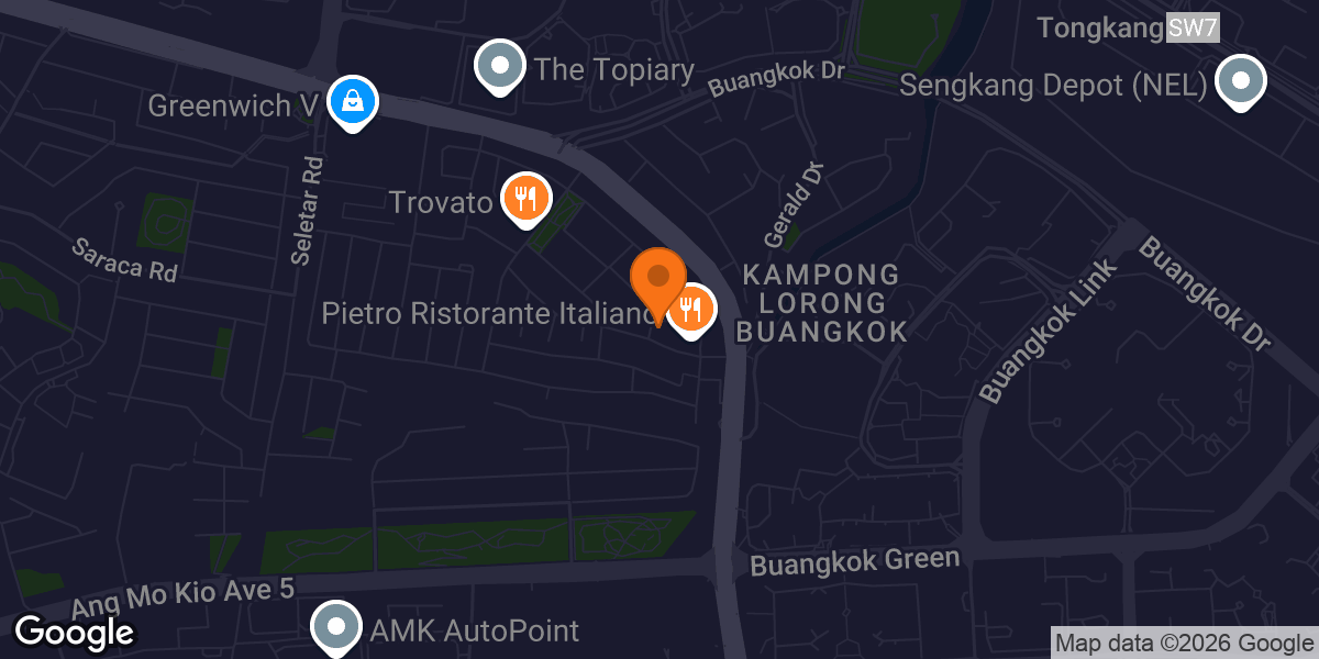 Map showing The Right Fit