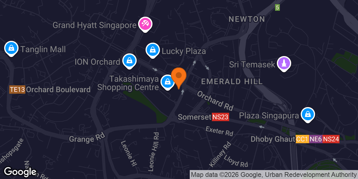 Map showing Yoga Movement Orchard